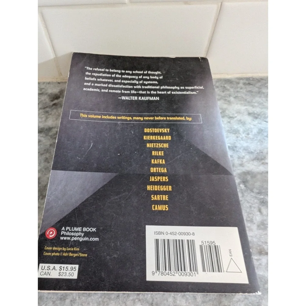 Existentialism from Dostoevsky to Sartre: Basic Writings of Existentialism
